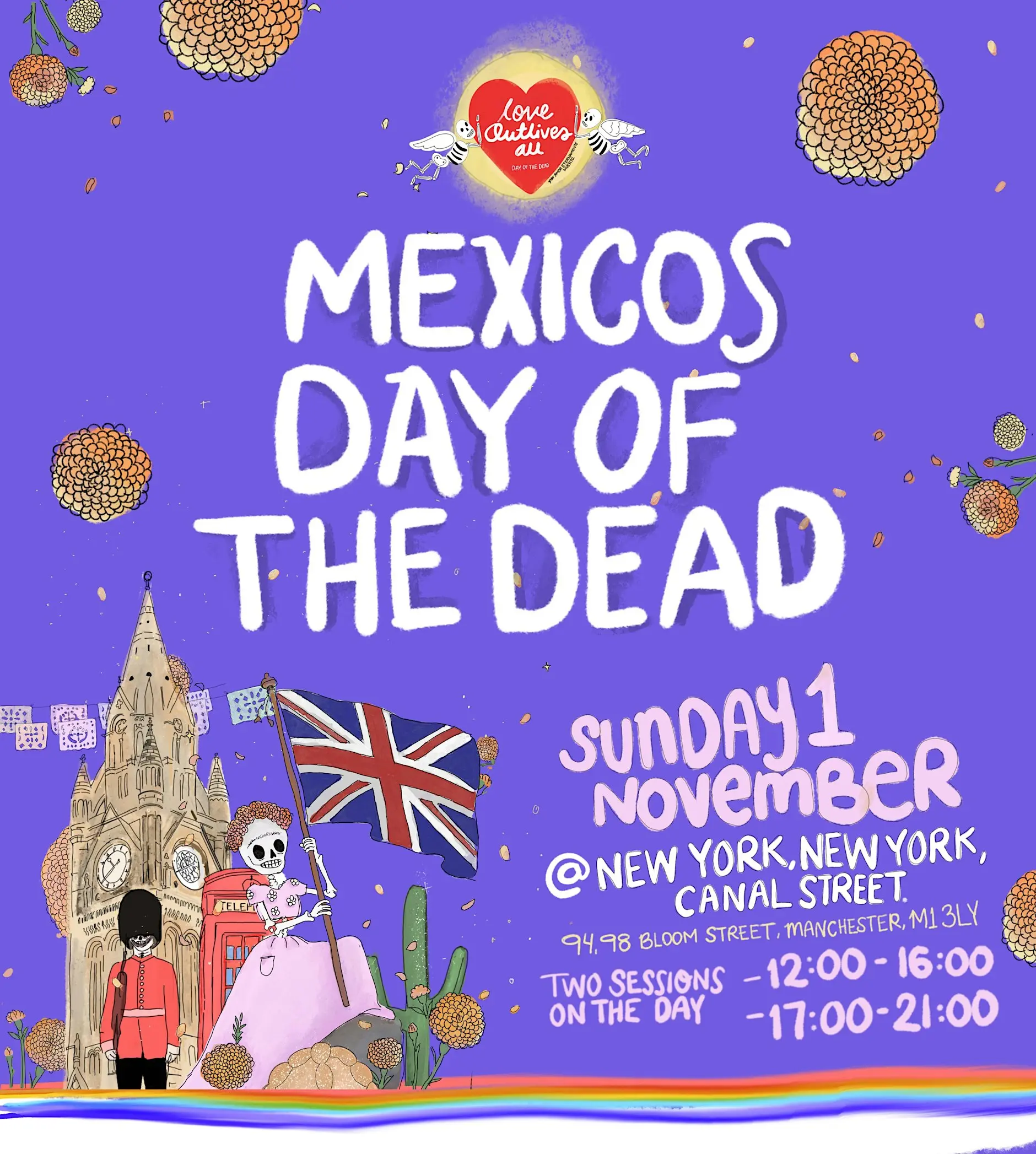 Day of the Dead celebration at New York New York with Magaly Flores and Enchillady Mcr.