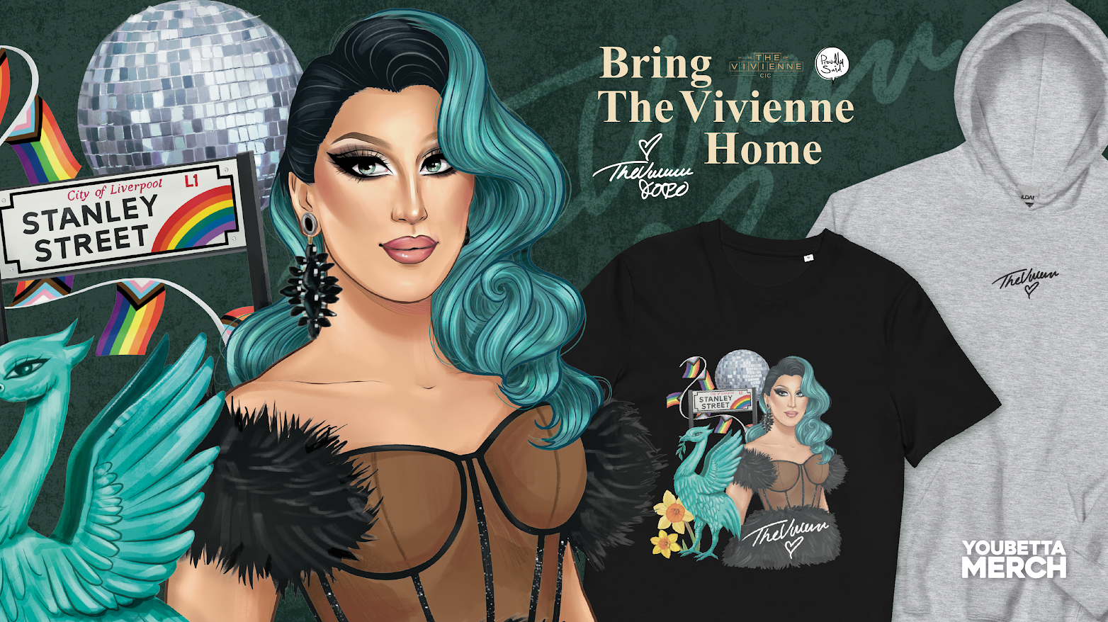 Bring The Vivienne Home collection launches with You Betta Merch.