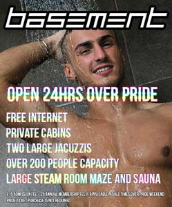 Basement open for Pride - Canal Street Manchester
